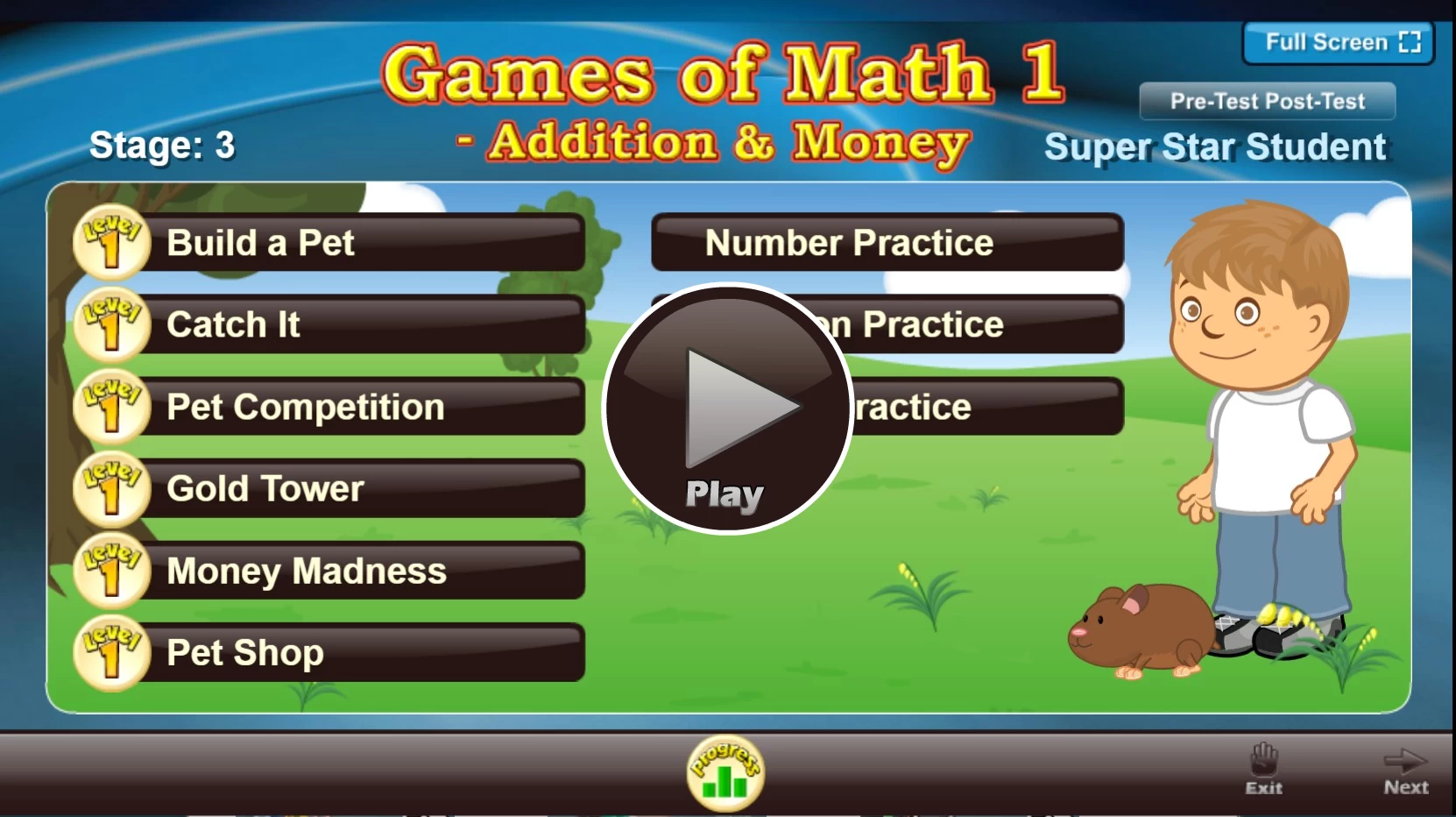 Games of Math 1 - Addition & Money